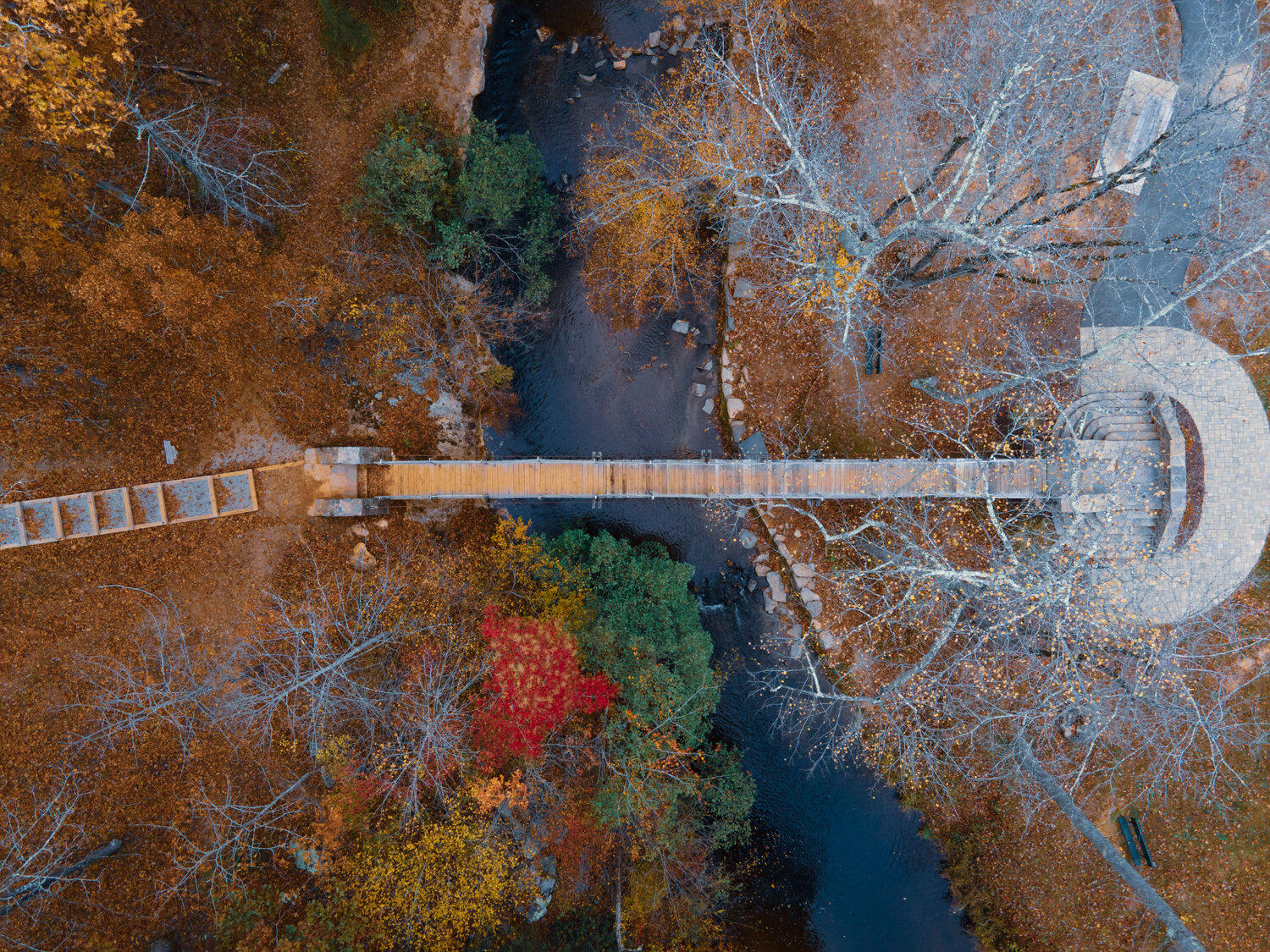 Wayside Park Aerial Shot - Bridge