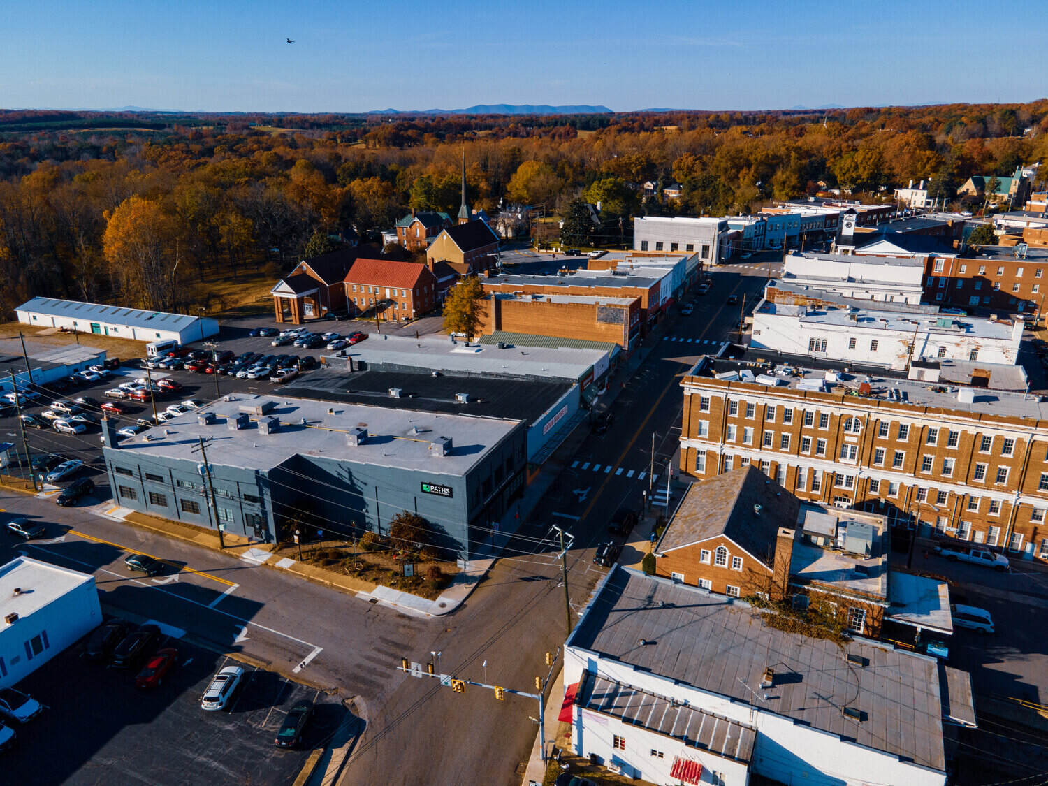 Aerial shot of Chatham