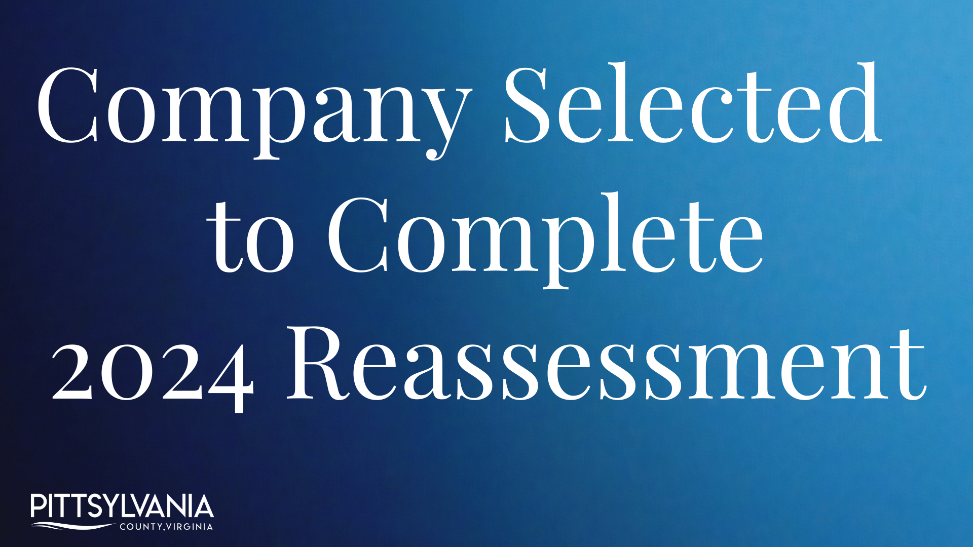 Reassessment Company selected