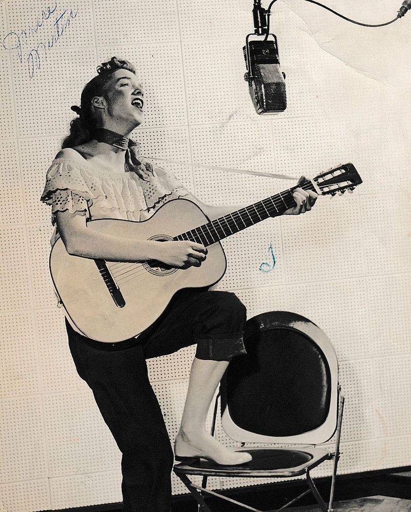 Photo of Janis Martin Playing GUitar