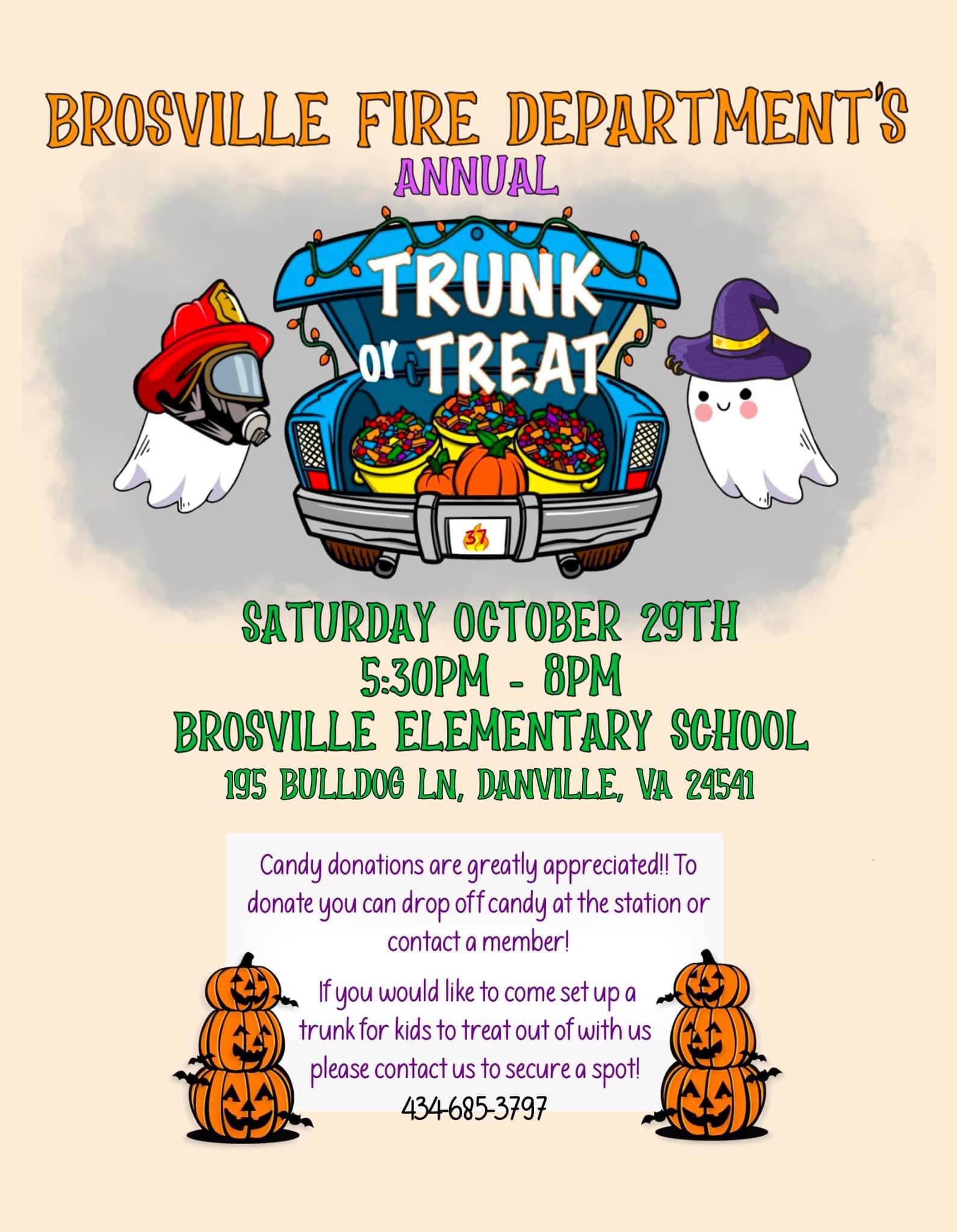 Brosville Fire and Rescue Fundraiser Flyer