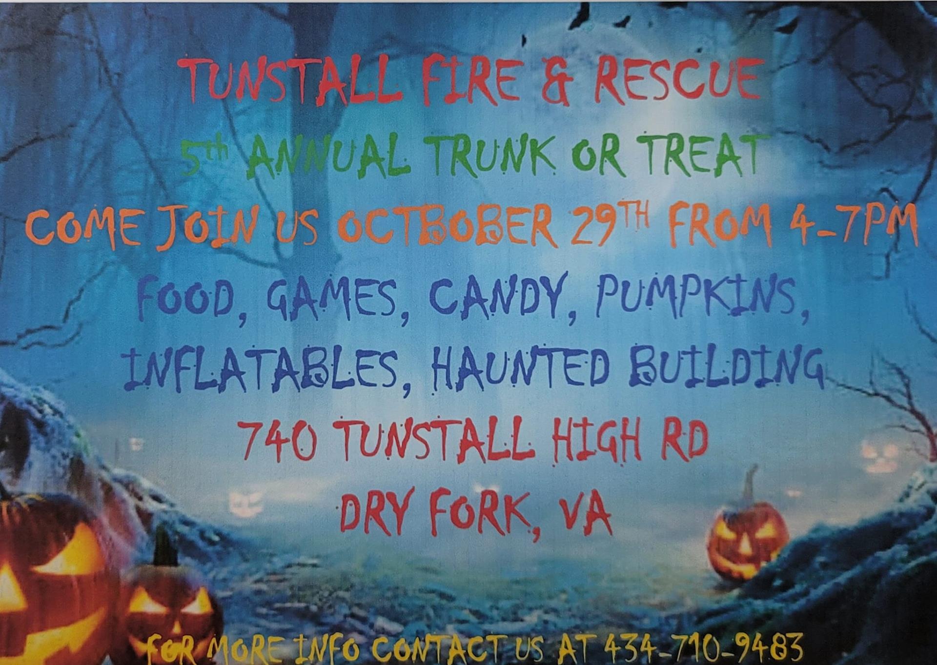 Tunstall Trunk or Treat Graphic