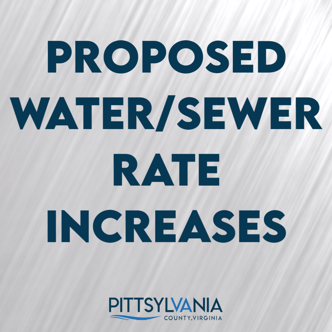 Proposed Water/Sewer Rate Increases