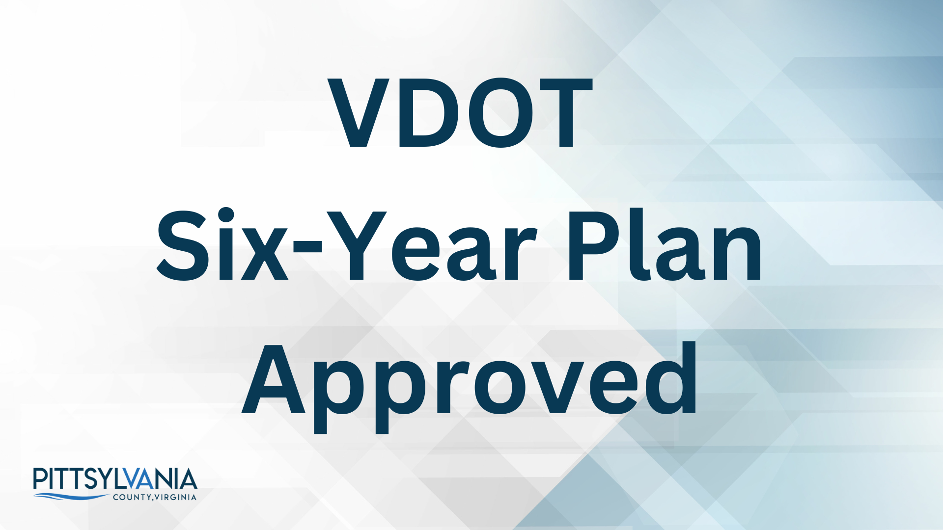 VDOT Six Year Plan