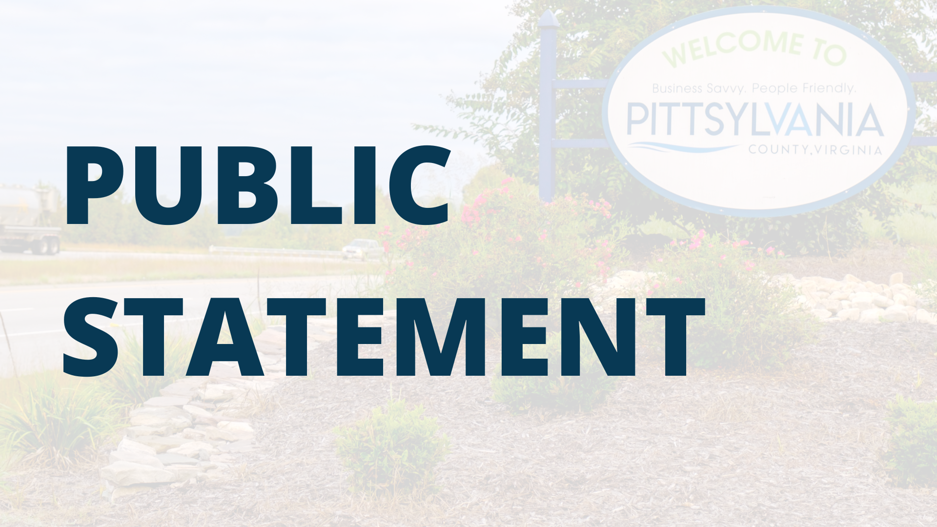 Public Statement