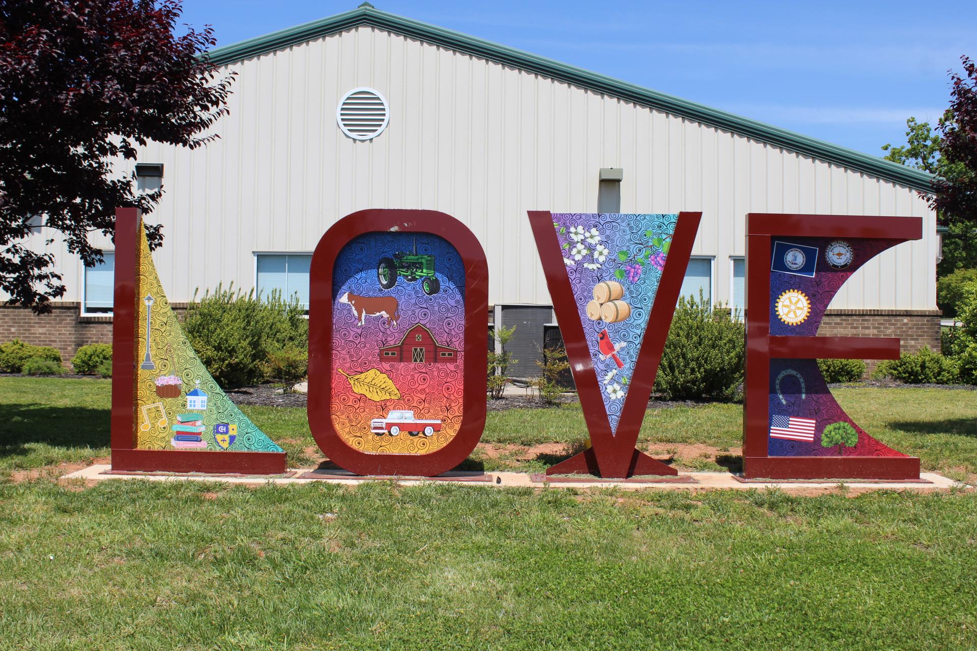 Pittsylvania County Love sign at ODAC