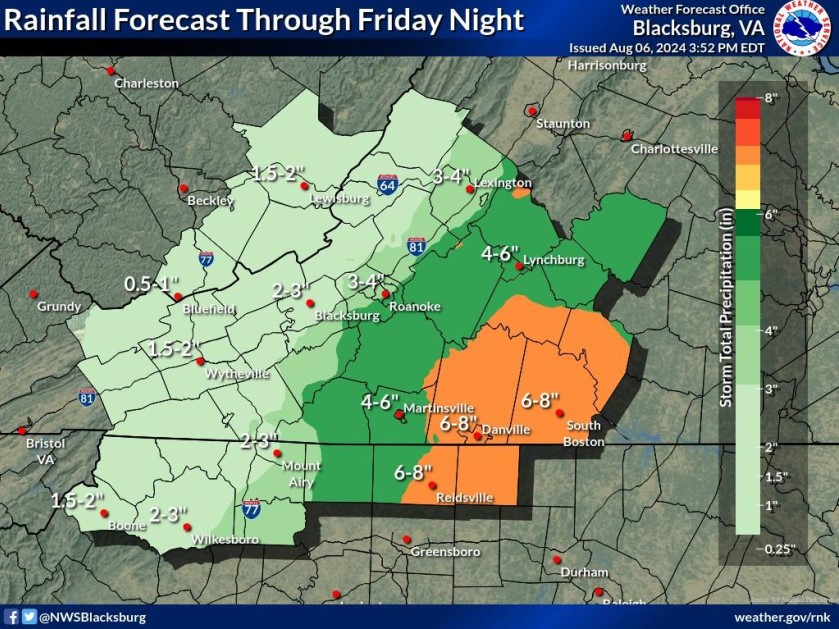 rainfall updated