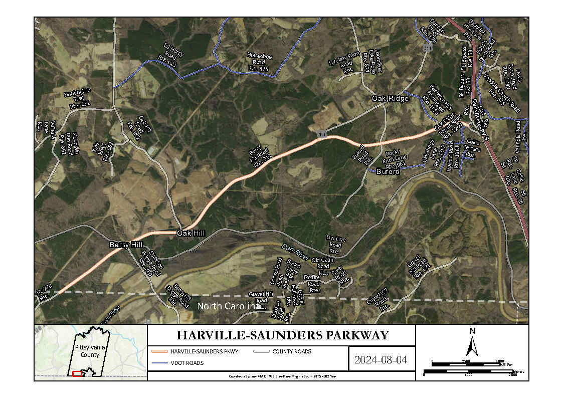 Map Harville-Saunders Pkwy