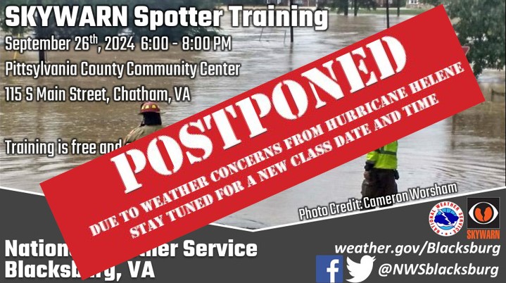 Postponed SKYWARN