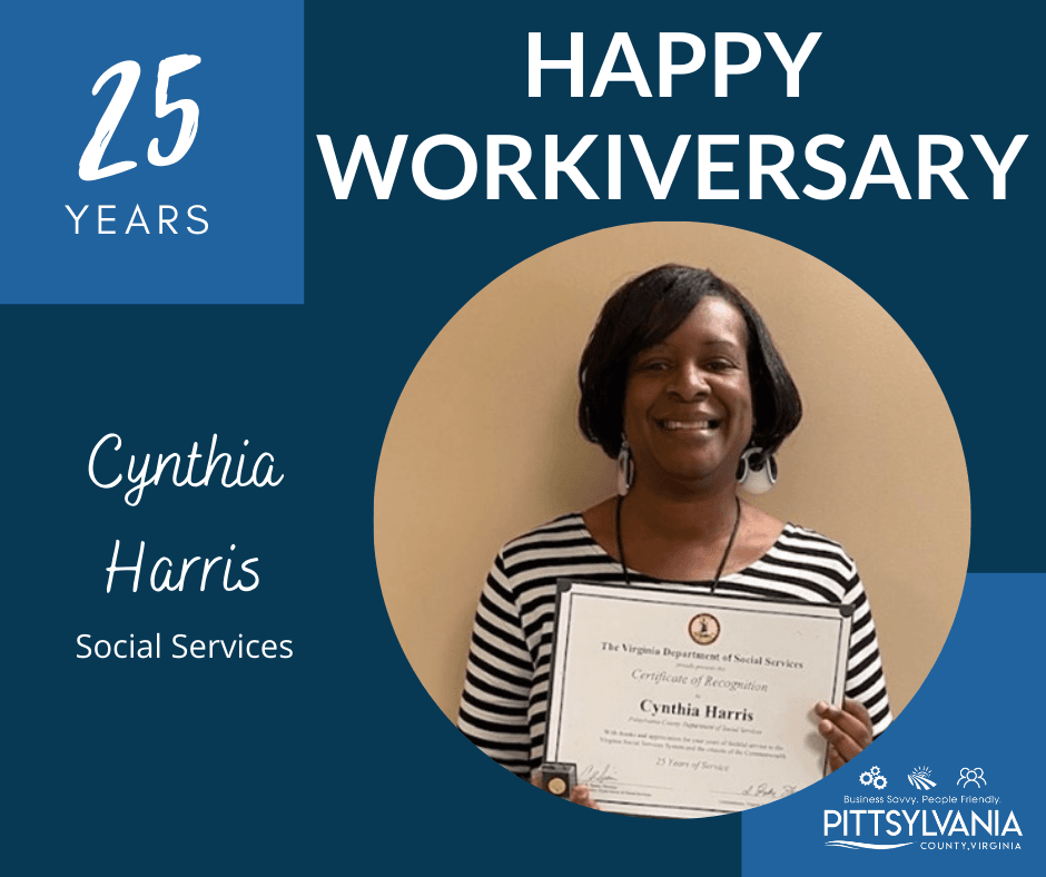 Cynthia Harris - Service Awards - 25 years