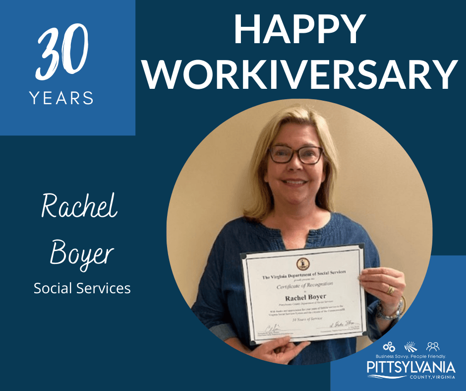 Rachel Boyer - Social Services - 30 Years