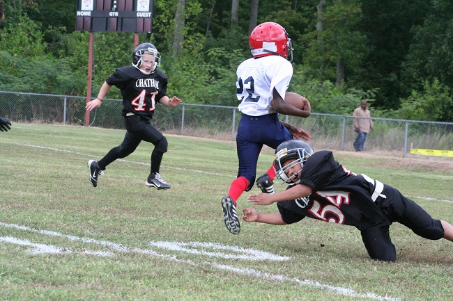 Young Kids Playing Football